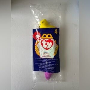TY‎ Beanie Baby snake  Toy - Yellow and Purple